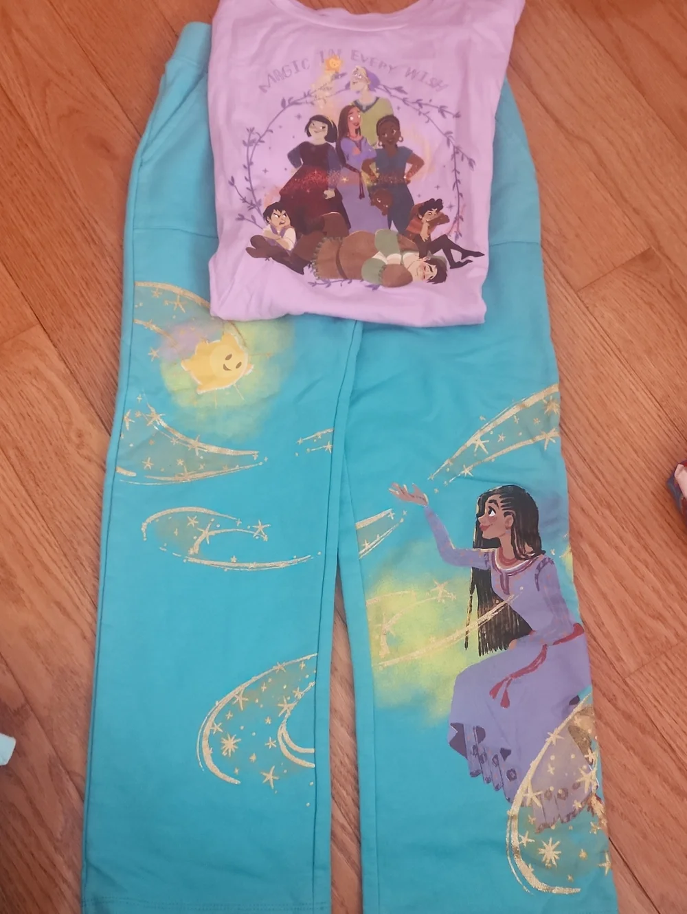 Disney Girls Aqua and Lavender Wish Matching Set